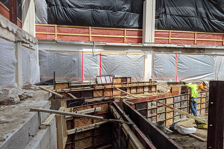 Early interior construction. (Graham photo) 2024/07/Graham-construction.jpg 