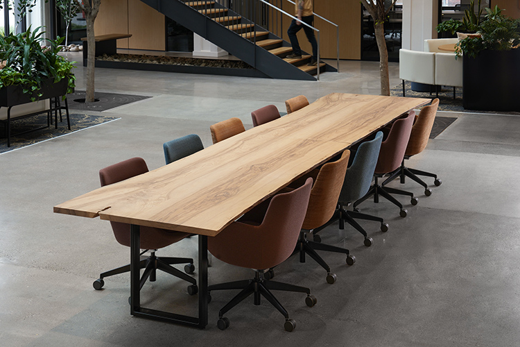 Live-edge ash tree table, handmade by Matthew Johnson. (Josh Ford photo) 2024/07/Josh-Matthew-table.jpg 