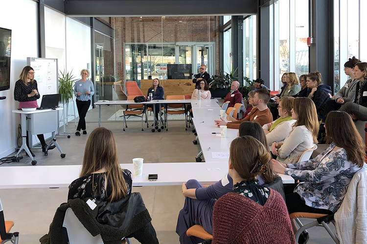 Visit to HNI headquarters inspiration discussion. (NM photo) 2024/07/NM-HNI-visit.jpg 
