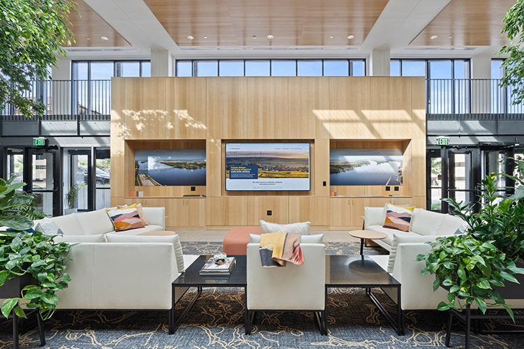 Living room view of the front of the building. (Clay Whisler photo) 2024/07/stanley-center-2024-092-CW-750x500-1.jpg 