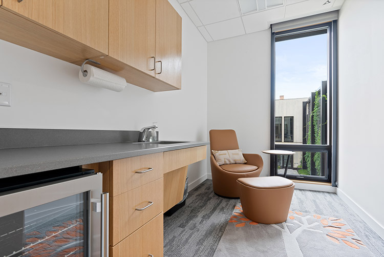 One of two wellness rooms. (Clay Whisler photo) 2024/07/stanley-center-2024-136-CW-750x500-1.jpg 